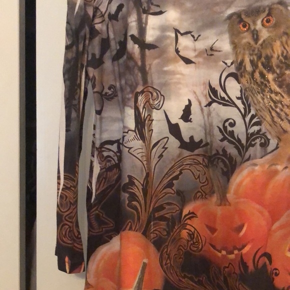 One world live and Let Live Halloween sparkle tiered top - Picture 4 of 7